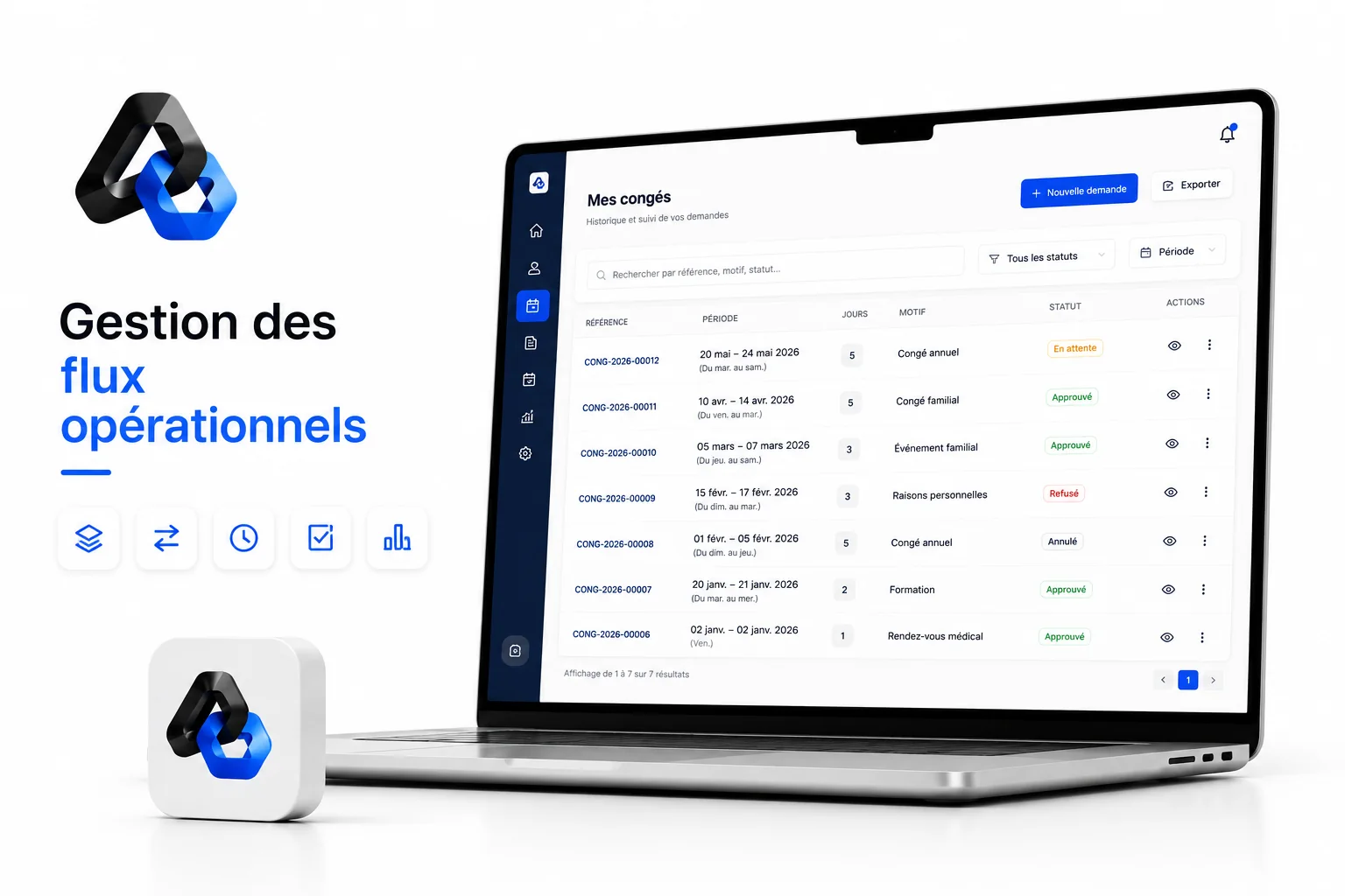 Voir l’étude de cas : Gestion des flux opérationnels