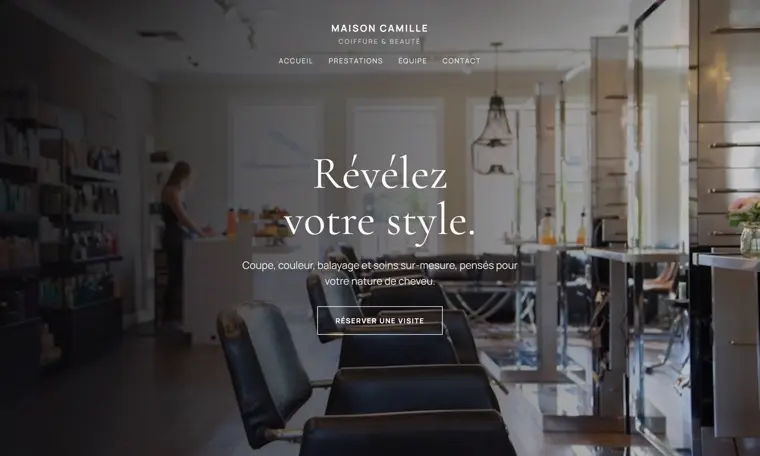 Aperçu du site Maison Camille