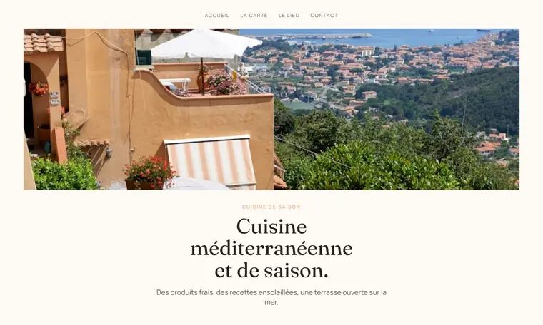 Aperçu du site La Table de Léo